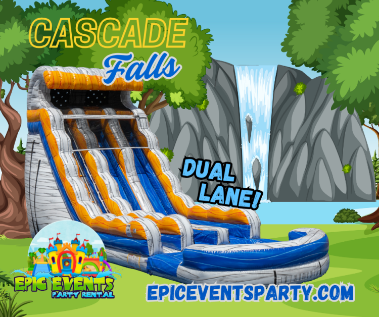 22Ft Cascade Falls Dual Lane