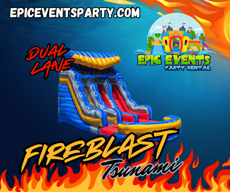 15Ft Fireblast Tsunami Dual Lane