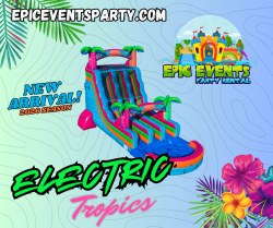 18ft Electric Tropics Dual lane slide