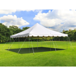 20x20 Pole Tent; WHITE