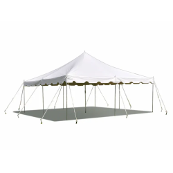 20x20 Pole Tent; WHITE